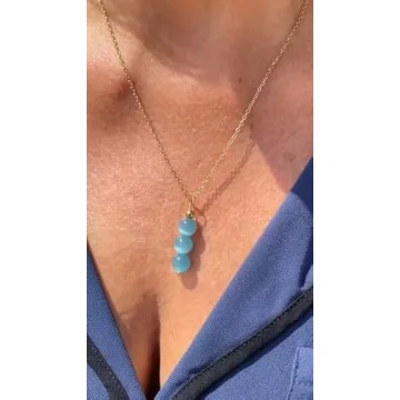 Aquamarine Necklace for Women - March Birthstone Gift