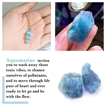 Aquamarine Necklace for Women - March Birthstone Gift