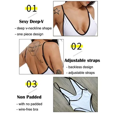 Stylish CROSS1946 Deep V One Piece Swimwear for Women