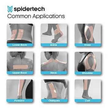 SpiderTech Kinesiology Tape for Sensitive Skin 2"x16.4'
