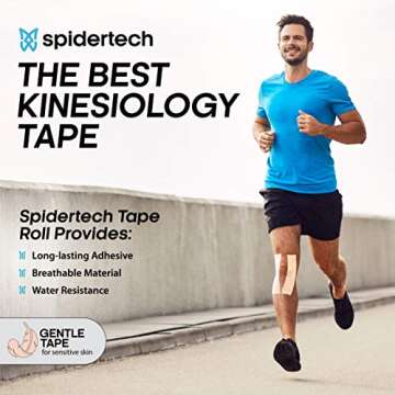 SpiderTech Kinesiology Tape for Sensitive Skin 2"x16.4'