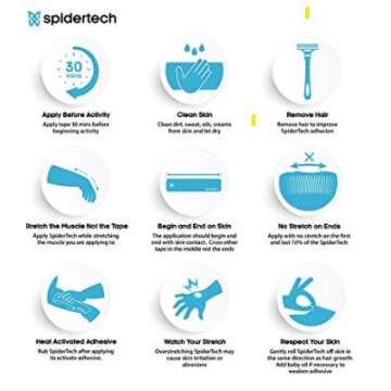 SpiderTech Kinesiology Tape for Sensitive Skin 2"x16.4'