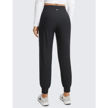 CRZ YOGA Women's Fleece Lined Joggers for Winter Comfort