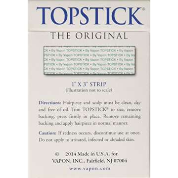 Topstick Clear Hairpiece Tape - Ultimate Hold for Hairpieces
