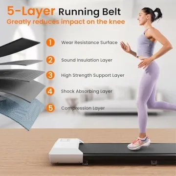 Walking Pad Under Desk Treadmill 2 in 1 for Home
