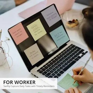 Aesthetic Boho Sticky Notes Set - 12 Pads 600 Sheets