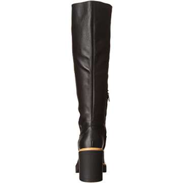 Dolce Vita Women's Corry Fashion Boot, Onyx Leather H2O, 8