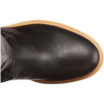 Dolce Vita Women's Corry Fashion Boot, Onyx Leather H2O, 8