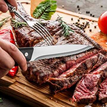 Hiware 72-Piece Stainless Steel Silverware Set for 12