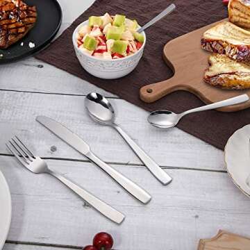 Hiware 72-Piece Stainless Steel Silverware Set for 12