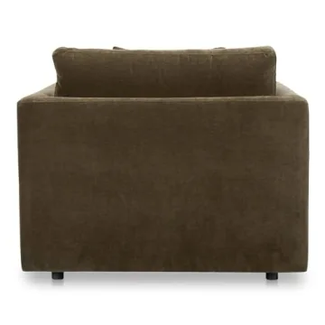 Eco-friendly Moe's Home Bryn Chaise Heritage Cedar Green