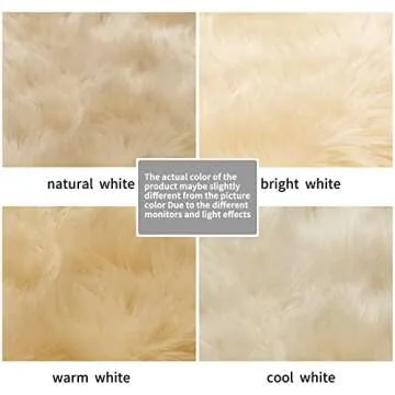 SERISSA Ultra Soft Round Faux Sheepskin Rug - Chic Comfort
