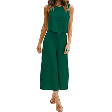 ROYLAMP Women's Stylish Summer 2 Piece Outfit Set