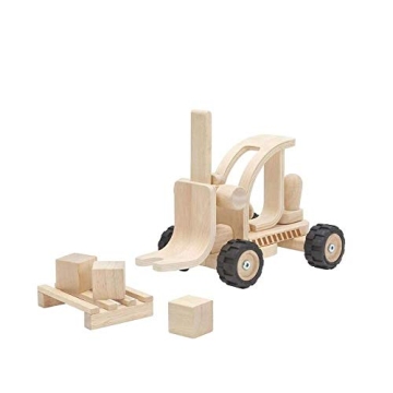 PlanToys Eco-Friendly Forklift Toy for Young Builders