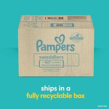 Pampers Baby Diapers - Swaddlers - Size 4, 150 Count, Ultra Absorbent Disposable Infant Diaper