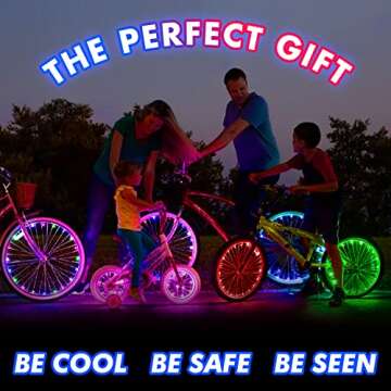 Activ Life Bike Lights (2 Wheel, Green) Best Easter Basket Stuffers for Boys Teens & Men Gifts - Top...