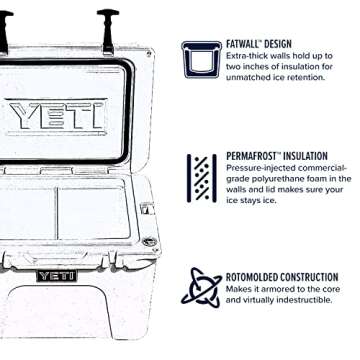 YETI Tundra 35 Cooler in Navy - Ultimate Ice Retention