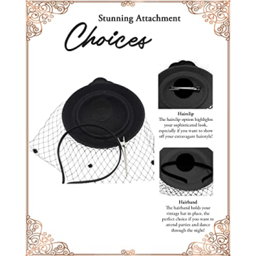 Ro Rox Vintage Fascinator Hat for Women