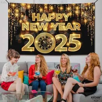 KatchOn Happy New Year Banner 2025 for Celebrations