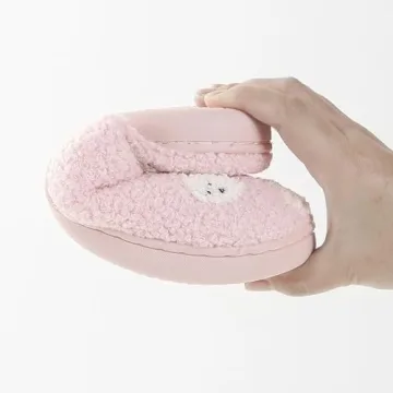 ULEL Halloween Pumpkin Slippers for Womens Mens Plush Warm Spooky Lantern Pumpkin Slippers House Shoes Ghost Pink-41-42