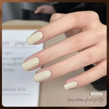 GAOY Nude Brown Gel Polish Set, 6 Neutral White Pink Skin Tones Colors Soak Off UV Light Cure Gel Polish Kit for Salon and Nail Art DIY at Home