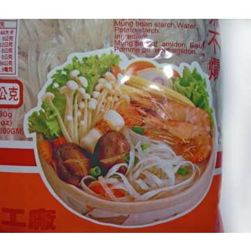 5Q Wide Bean Threads Noodles 3pks (Total 31.5 Oz)