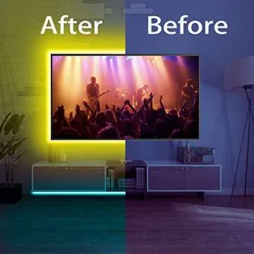 DAYBETTER Led Strip Lights 32.8ft Color Changing Lights Strips for Bedroom, Ceiling, Home Decoration, 300 LEDs