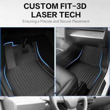 All Weather Floor Mats for Tesla Model Y 2021-2024