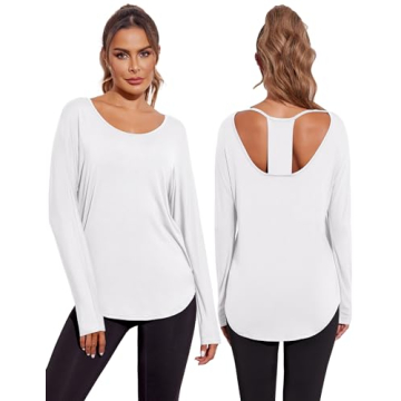 Open Back Workout Tops for Women - Stylish & Comfortable
