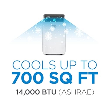 BLACK+DECKER 14000 BTU Portable AC for 700 Sq Ft Rooms