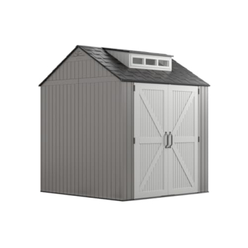 Rubbermaid 7x7 Ft Outdoor Storage Shed for Tools