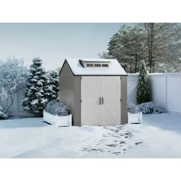 Rubbermaid 7x7 Ft Outdoor Storage Shed for Tools