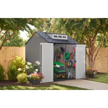 Rubbermaid 7x7 Ft Outdoor Storage Shed for Tools