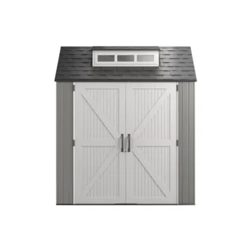 Rubbermaid 7x7 Ft Outdoor Storage Shed for Tools