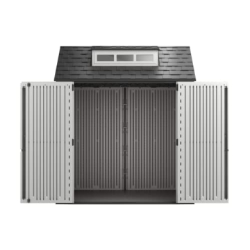 Rubbermaid 7x7 Ft Outdoor Storage Shed for Tools