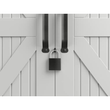 Rubbermaid 7x7 Ft Outdoor Storage Shed for Tools