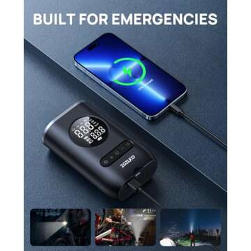 ZGZUXO Portable Tire Inflator - Fast & Efficient Air Pump
