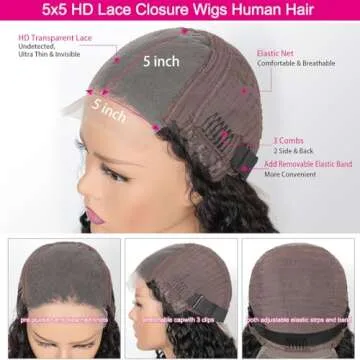 SHOWME 26Inch 5X5 HD Lace Front Wigs for Women