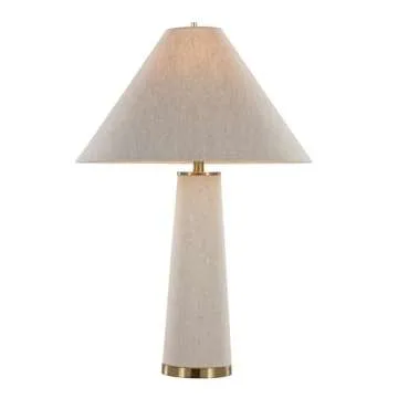 Kona 28" Metal Table Lamp, Desk Lamp, Bedside Lamps for Night Stands, Nightstand Lamp, Small Lamp, Small Table Lamps for Living Room, Brass Lamp, Natural Lamp