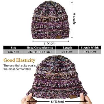 Purple Women's Beanie Hat - Stylish and Warm Winter Accessory