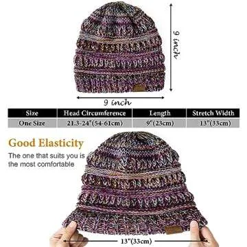 Purple Women's Beanie Hat - Stylish and Warm Winter Accessory