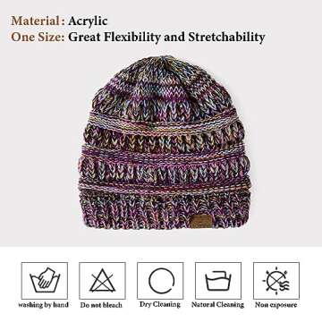 Purple Women's Beanie Hat - Stylish and Warm Winter Accessory