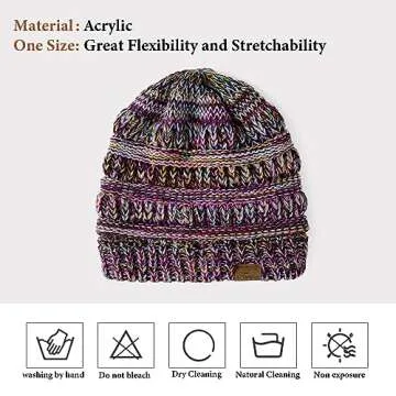 Purple Women's Beanie Hat - Stylish and Warm Winter Accessory
