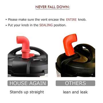 House Again Cupboards/Cabinets Savior, Original Steam Release Accessory for Pressure Cooker - 360° Rotating Design to Adjust Direction Freely - Food-Grade Silicone, Dishwasher Washable