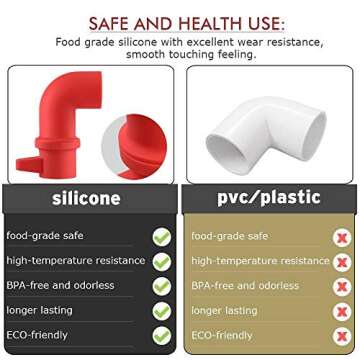 House Again Cupboards/Cabinets Savior, Original Steam Release Accessory for Pressure Cooker - 360° Rotating Design to Adjust Direction Freely - Food-Grade Silicone, Dishwasher Washable