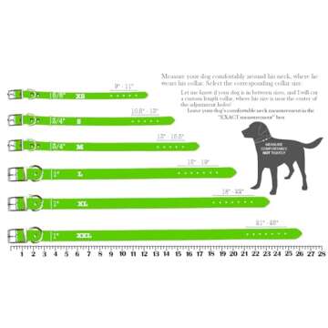 Handmade Personalized Bridle Leather Dog Collar Engraved Pet Name, Copper/Rose Gold Tone Hardware (N...