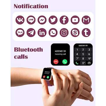 RUIMEN Smart Watch for Men & Women - HD Touch Screen, Waterproof & Health Tracker