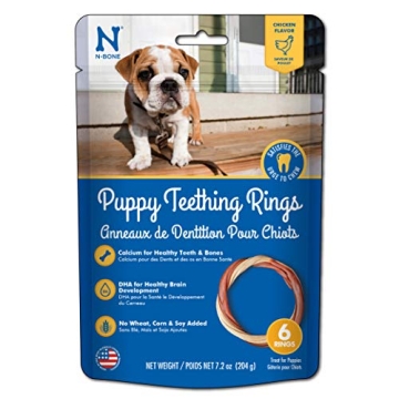 N-Bone Puppy Teething Rings Chicken Flavor for Happy Dogs