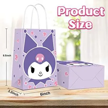 24 Pcs Kitty Party Gift Bags Party Supplies/Cartoon Candy Bags, Tote Bags, Gift Bags for Kids Paper ...