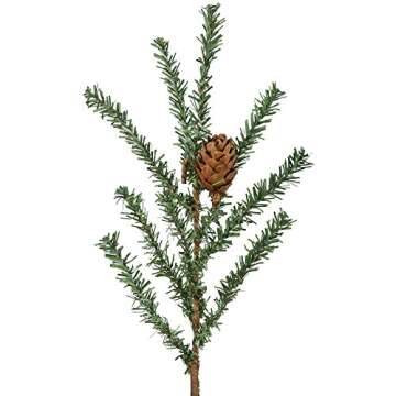 Vickerman 24" Caramel Pine Artificial Christmas Tree Unlit- Featuring 480 PVC Tips - Pine Cone Accen...
